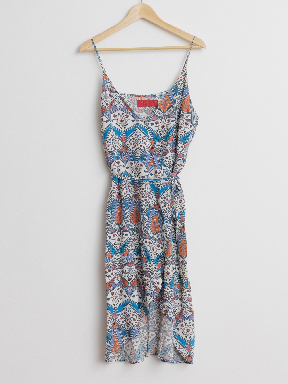 Tigerlily 100% silk Spaghetti Strap Midi Dress